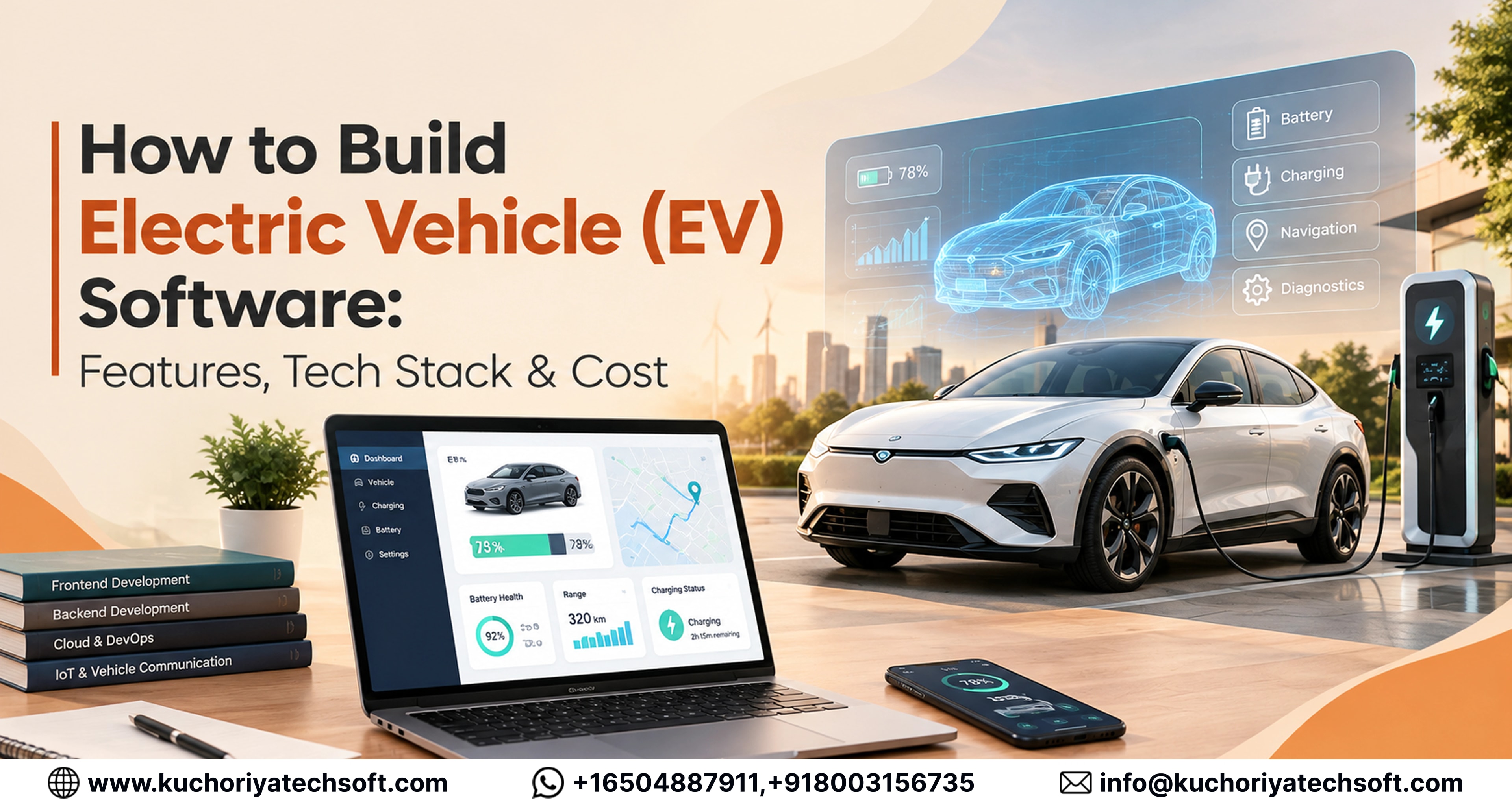 How to Build Electric Vehicle (EV) Software: Features, Tech Stack & Cost