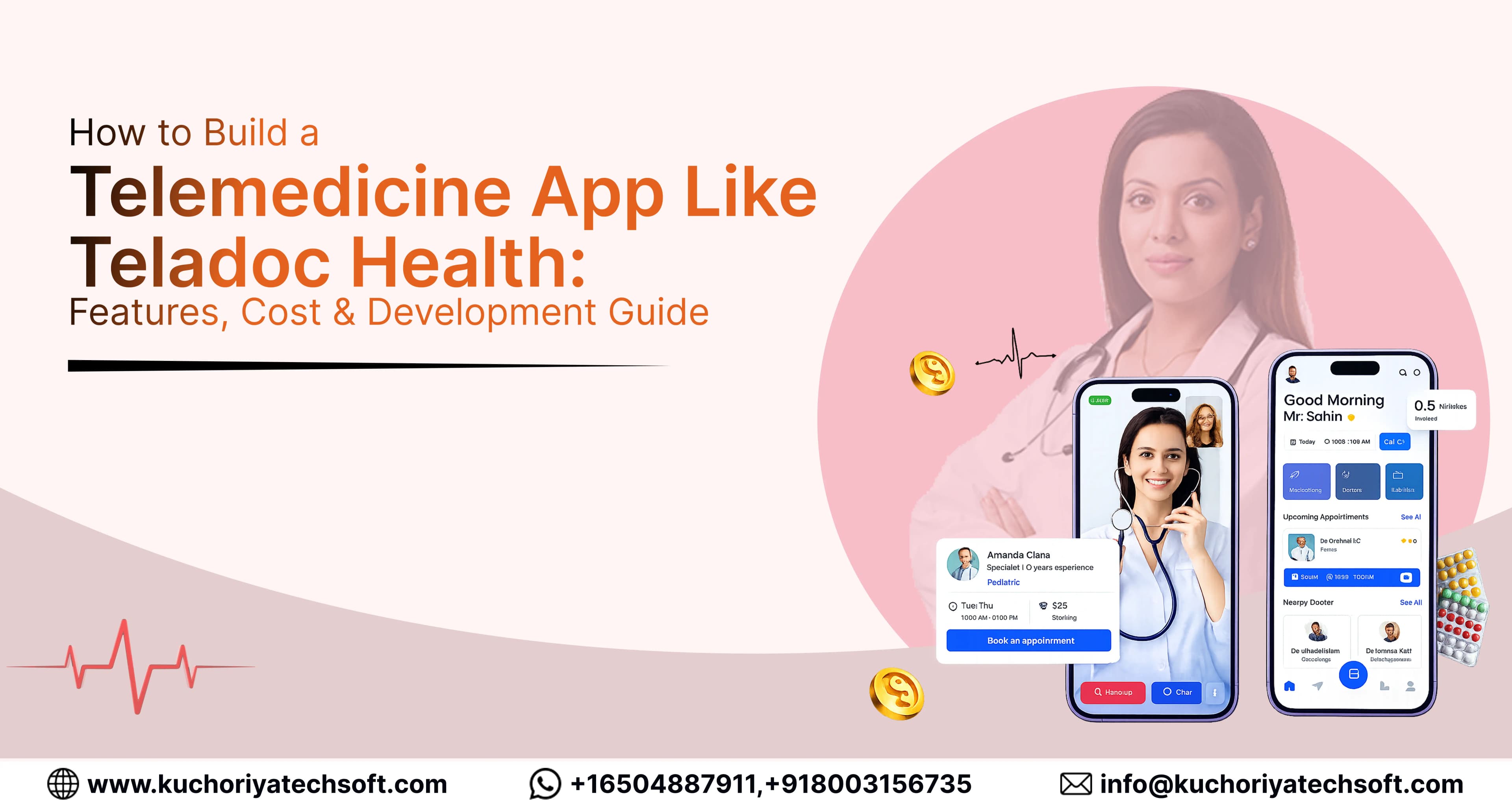 How to Build a Telemedicine App Like Teladoc Health: Features, Cost & Development Guide