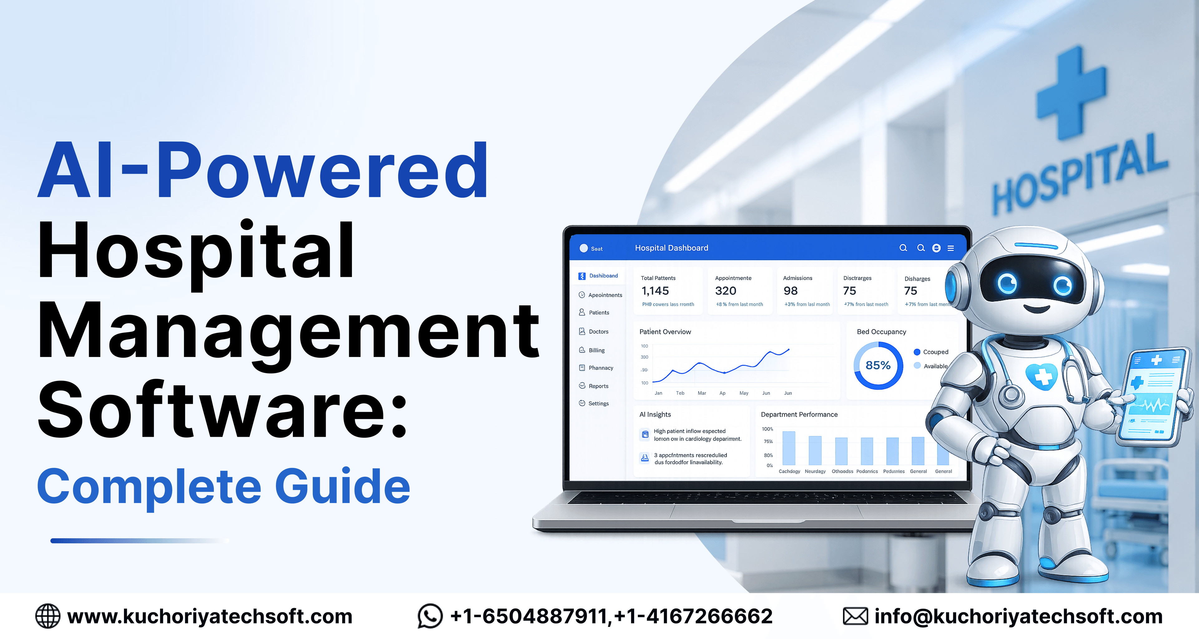 AI-Powered Hospital Management Software: Features, Benefits & Development Guide