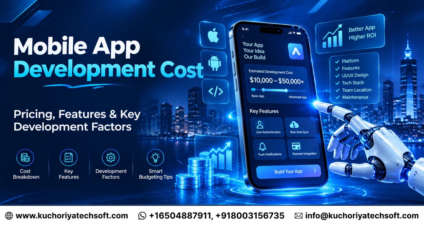 Mobile App Development Cost in 2026: Pricing, Features & Key Development Factors
