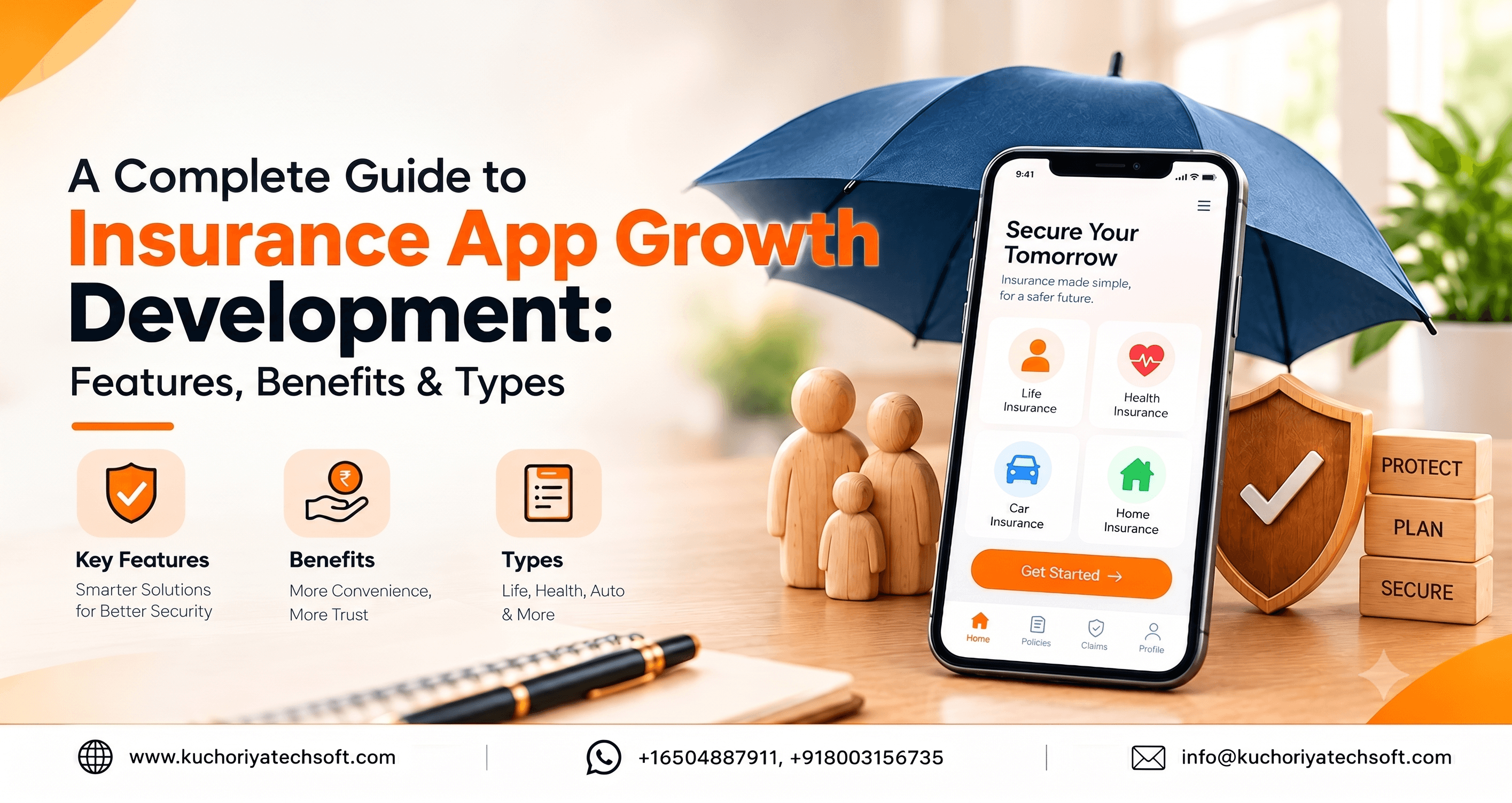 A Complete Guide to Insurance App Development: Features, Benefits & Types
