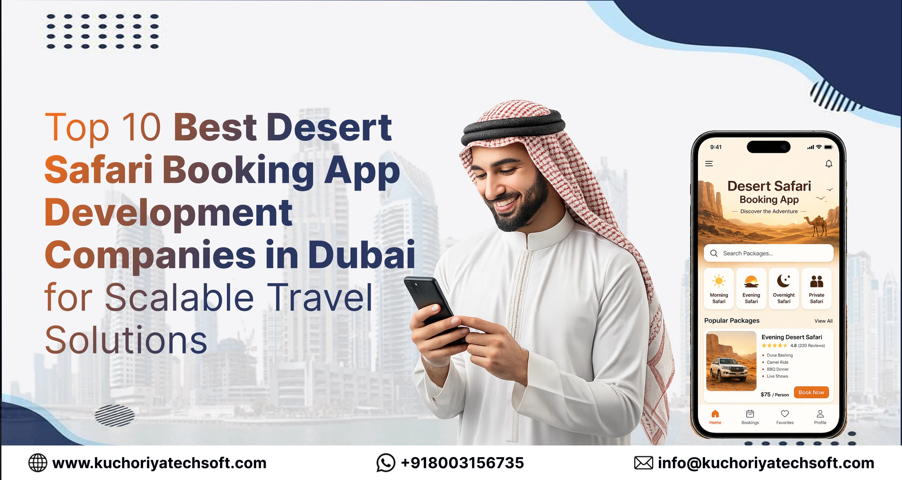 Top 10 Best Desert Safari Booking App Development Companies in Dubai for Scalable Travel Solutions