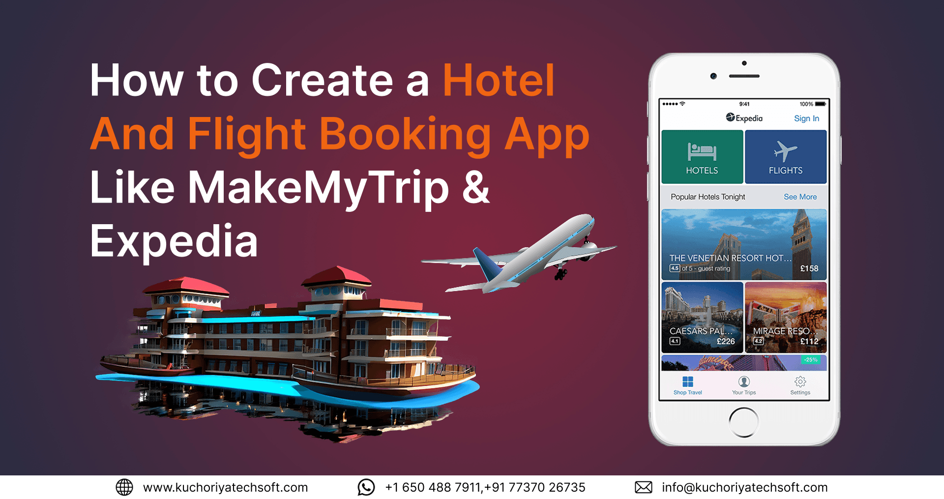 How to Create a Hotel And Flight Booking App Like MakeMyTrip & Expedia