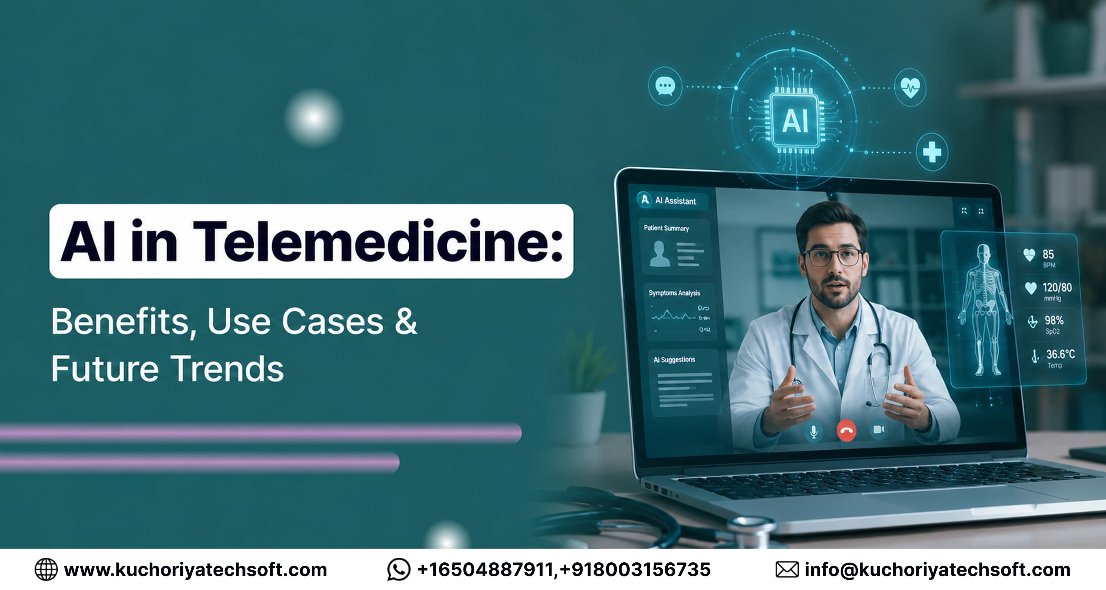 AI in Telemedicine: Benefits, Use Cases & Future Trends