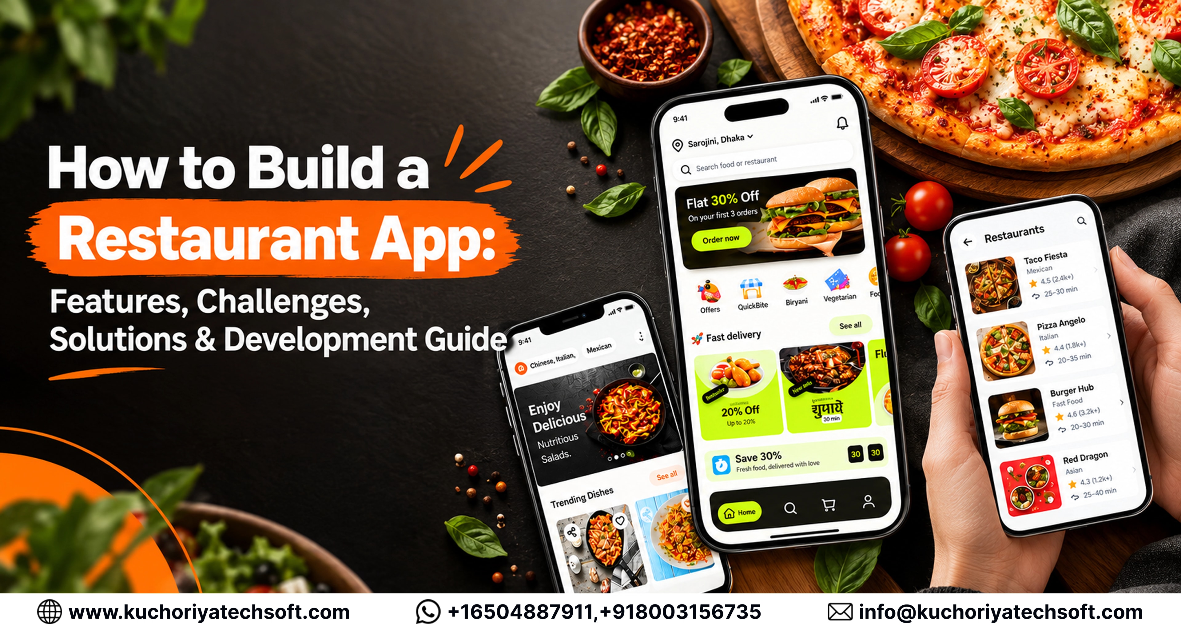 How to Build a Restaurant App: Features, Challenges, Solutions & Development Guide