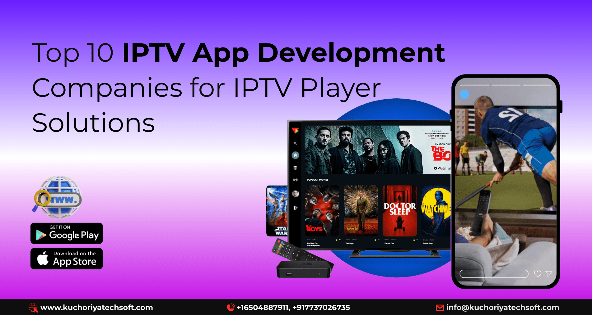 Top 10 IPTV App Development Companies for IPTV Player Solutions