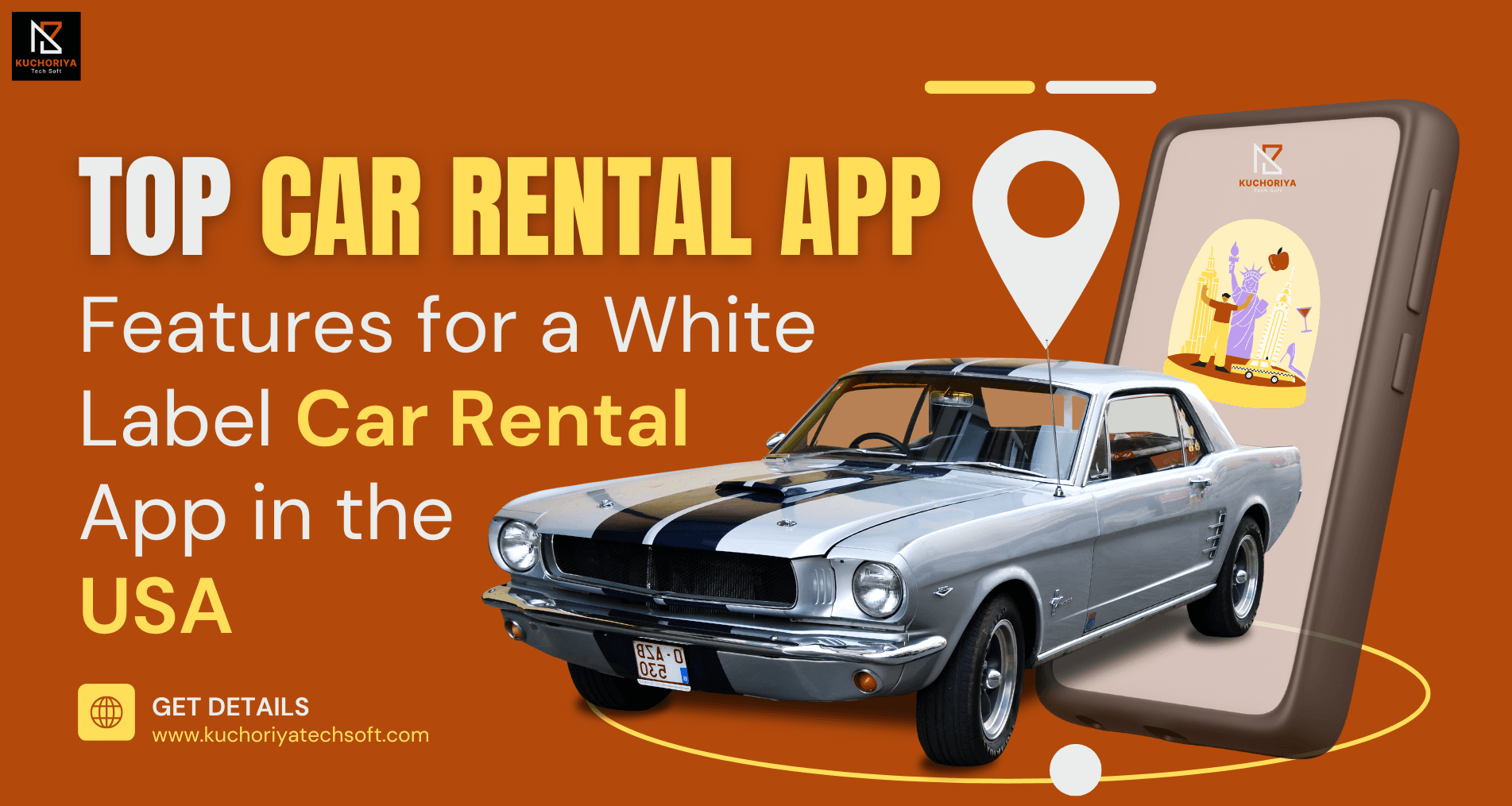 Top Car Rental App Features for a White Label Car Rental App in the USA