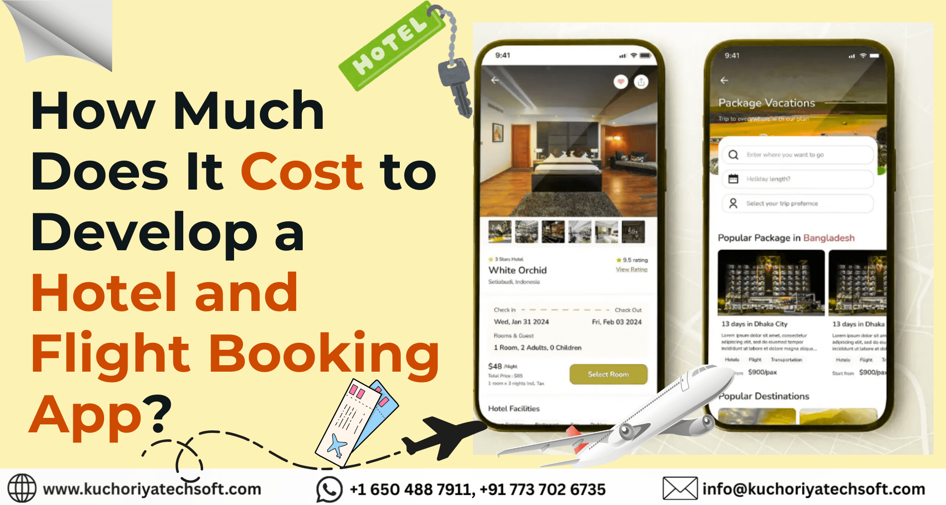 How Much Does It Cost to Develop a Hotel and Flight Booking App?