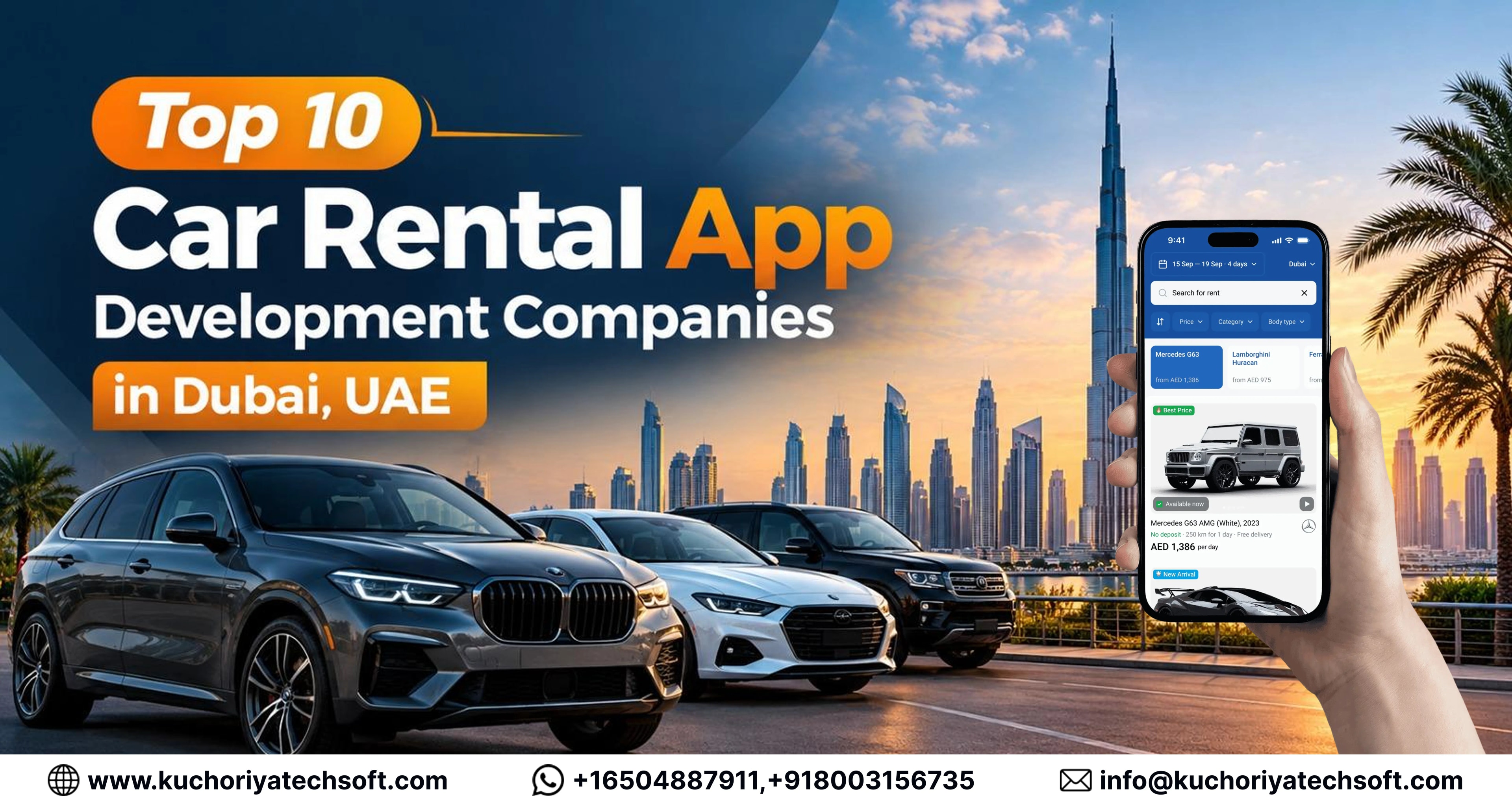 Top 10 Car Rental App Development Companies in Dubai, UAE