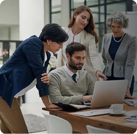 Professionals working together