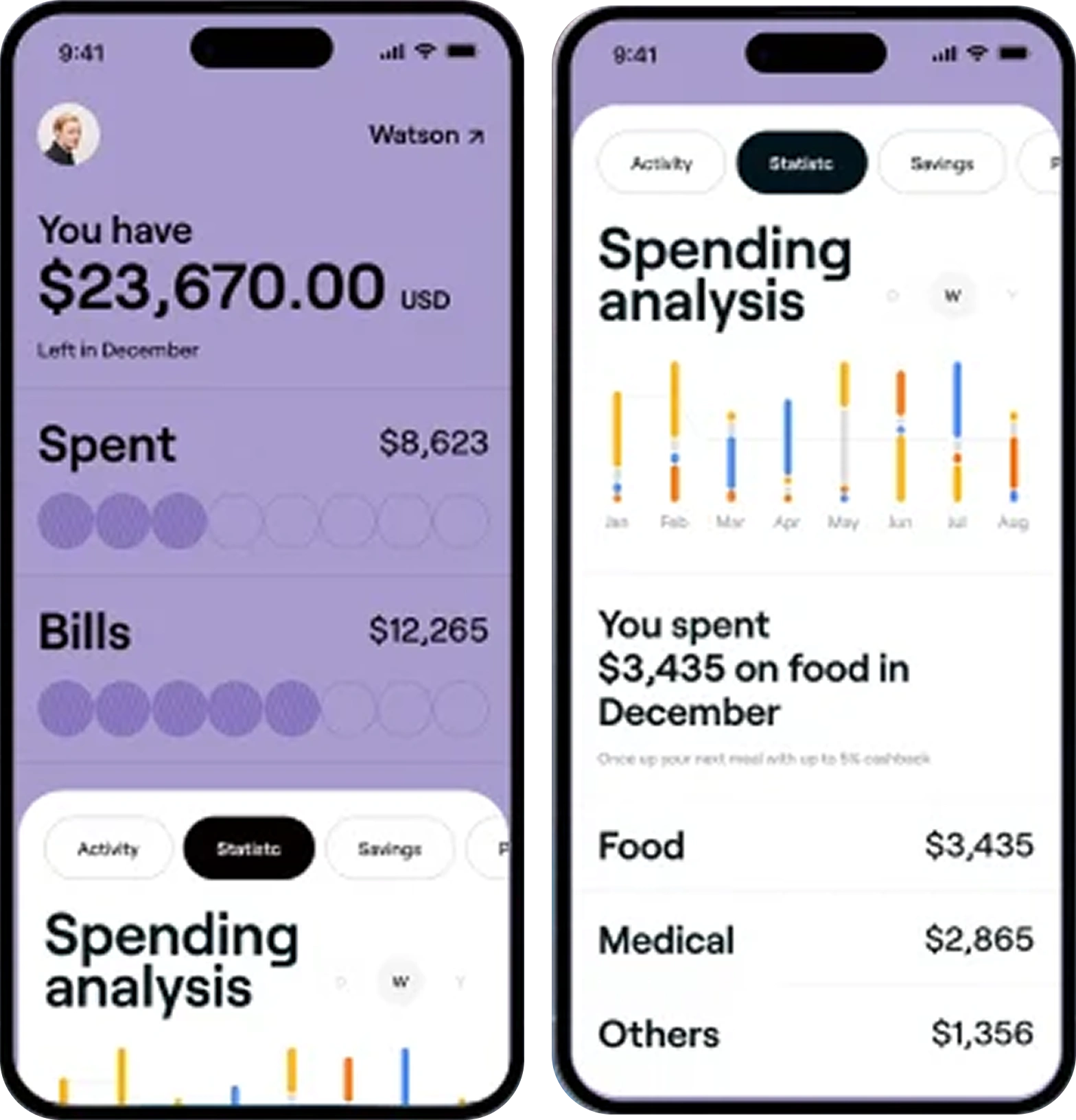 FinTech App Screen 1