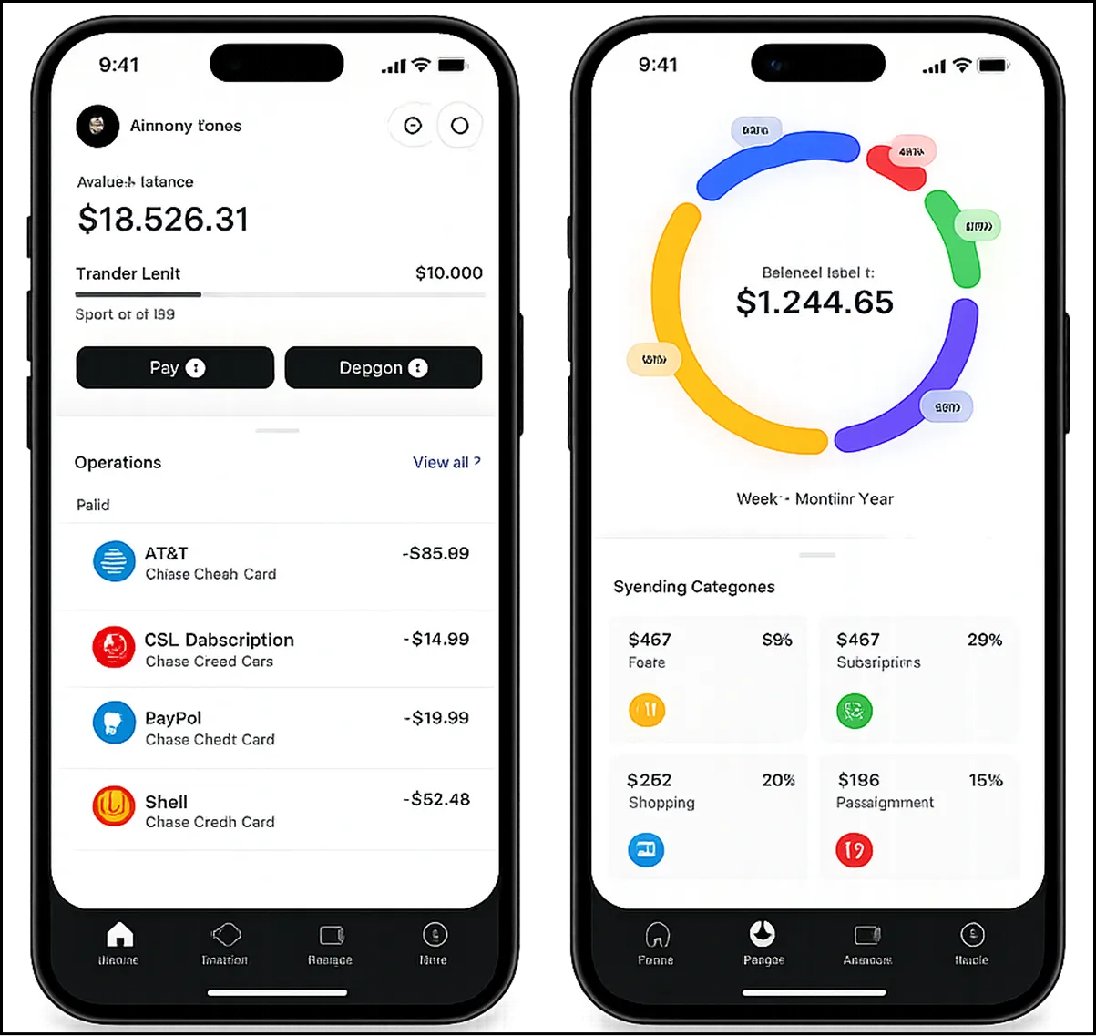 FinTech App Screen 1