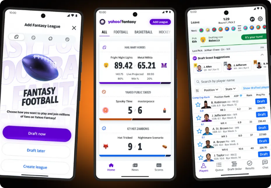 Custom Yahoo Fantasy Sports Clone App Solution